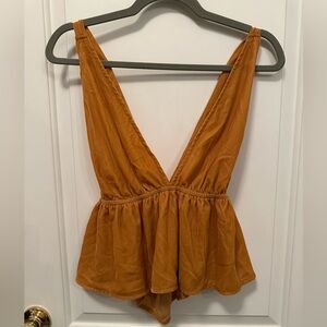 Urban Outfitters Mustard Sleeveless Top